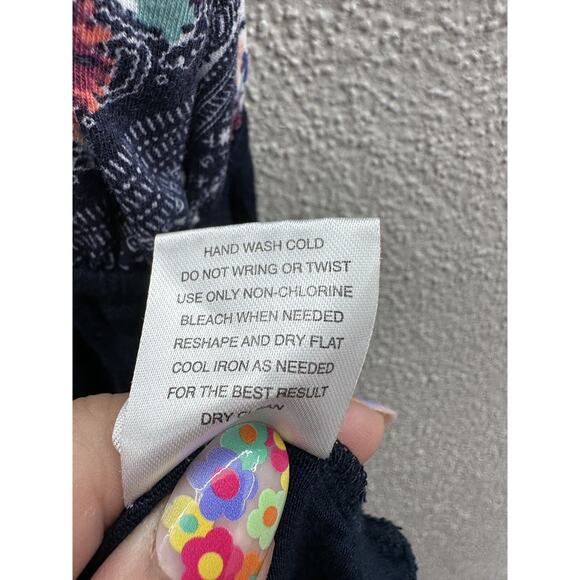 Womens Pink Rose Maternity Dress Size Small Sleeveless Blue Maxi - Picture 8 of 11